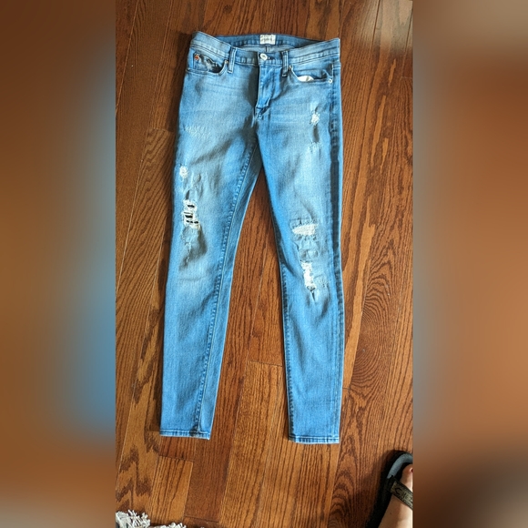 Hudson Nico Midrise Ripped Super Skinny Jeans - Picture 4 of 5